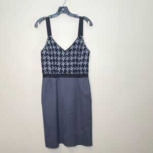 Thread Social Houndstooth Check Herringbone Dress